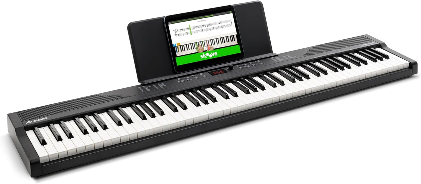 Alesis RECITAL PLAY 88-Key Digital Piano Keyboard Bundle