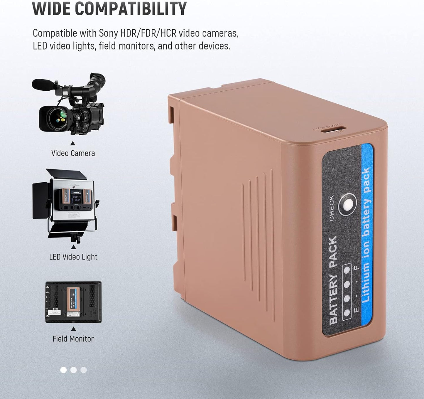 Neewer 10101909 NP-F970 USB-C Rechargeable Battery