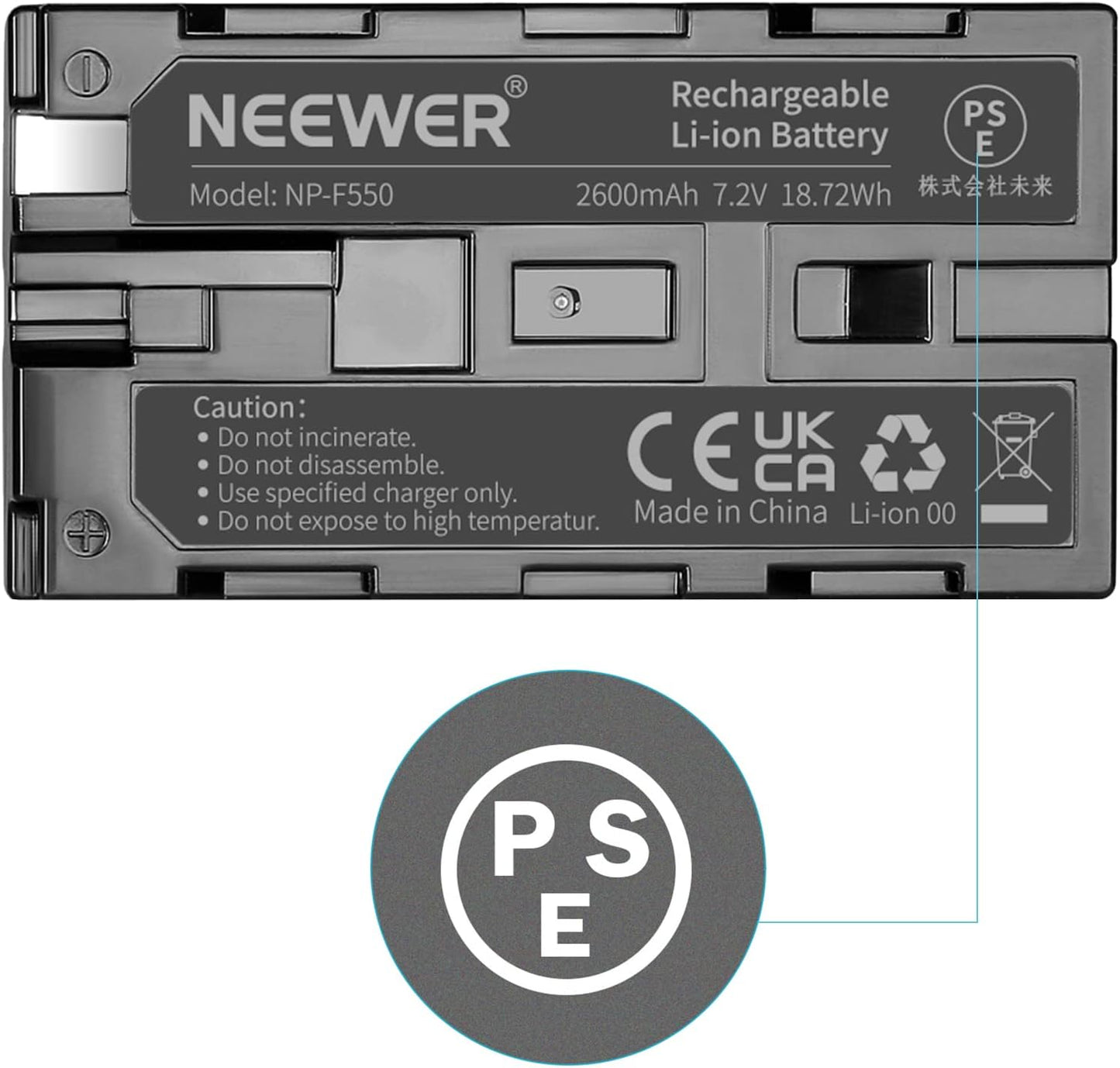Neewer NP-F550 2600mAh Li-ion Battery Pack