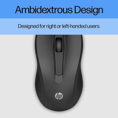 HP 6VY96AA#ABA Wired Mouse 100 1600 DPI USB Ambidextrous