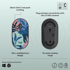 Logitech 910-007288 M340 Floral Wireless Mouse