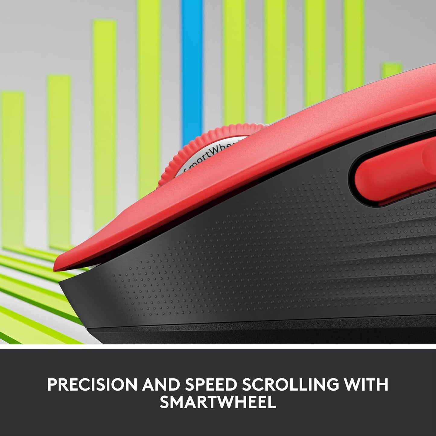 Logitech Signature M650 L Wireless Mouse - Classic Red (Renewed)