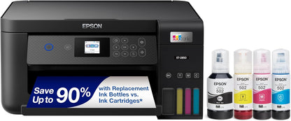 Epson C11CJ63201-N EcoTank ET-2850 Wireless All-in-One Printer (Renewed)