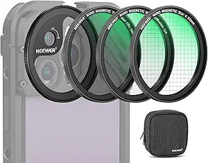 Neewer 10101932 52mm Magnetic Phone Lens Filter Kit