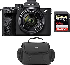 Sony Alpha a7 IV Mirrorless Camera 28-70mm Lens 64GB Bundle