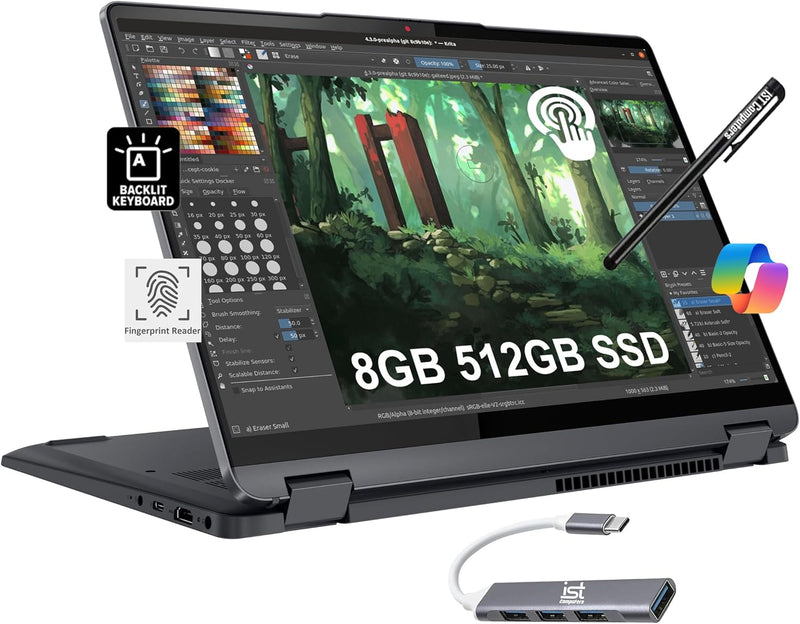 Lenovo IdeaPad Flex 5i 2-in-1 i3 Touchscreen Laptop — main product image