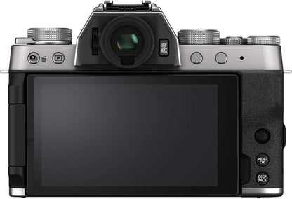 Fujifilm X-T200 Mirrorless Camera XC15-45mm Lens Kit Silver