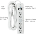 GE 14014 6-Outlet Surge Protector 8ft Cord