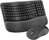 Logitech MK670 Wave Keys Ergonomic Keyboard Mouse Combo Graphite