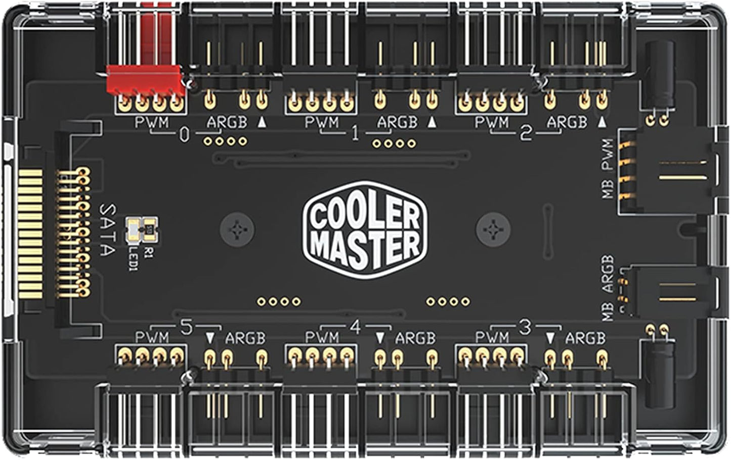 Cooler Master MFX-ZHHN-1NNN6-R1 ARGB PWM Hub 6-Port Fan Controller