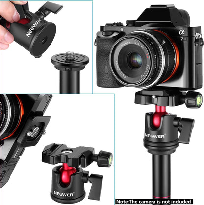 Neewer 10090348 Camera Tripod Ball Head with Quick Plate