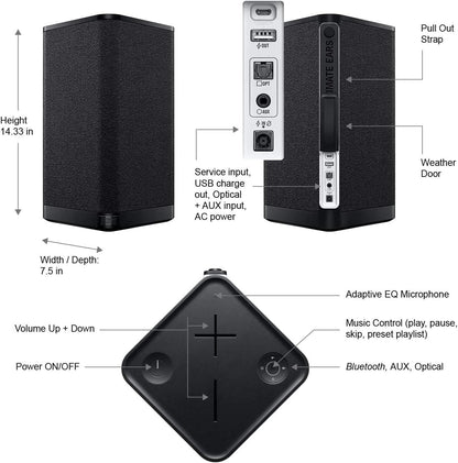Logitech 984-001591 Hyperboom Wireless Bluetooth Speaker Renewed