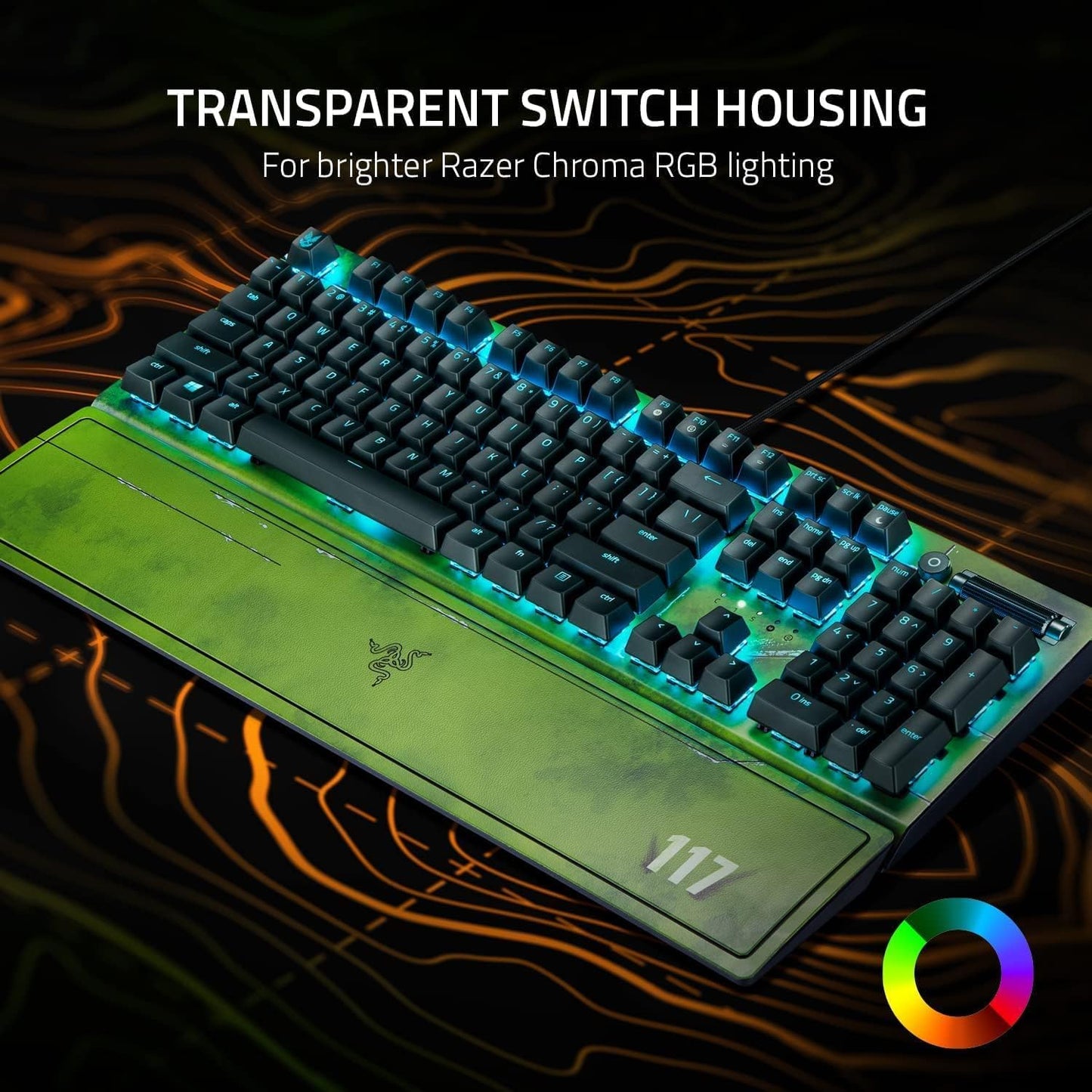 Razer RZ03-03542600-R3M1 BlackWidow V3 Halo Infinite Keyboard