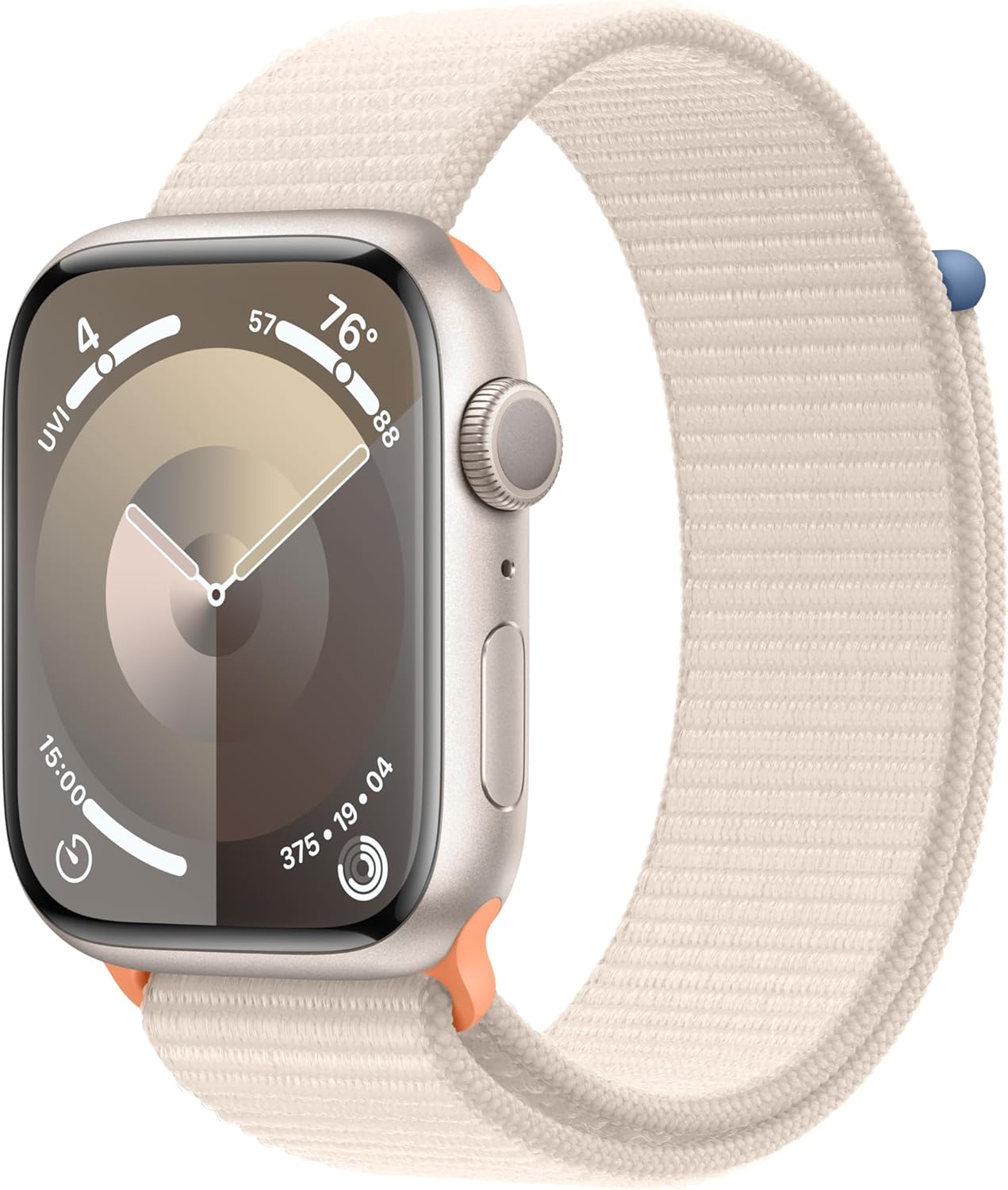 Apple MR983LW/A - Watch Series 9 [GPS 45mm] - Starlight Aluminum, Sport Loop