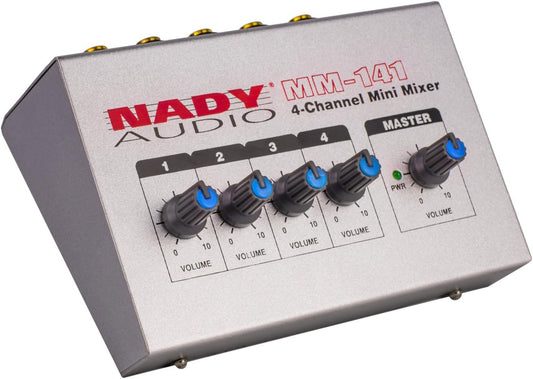 Nady MM141 4-Channel Mono Mini Mixer Portable
