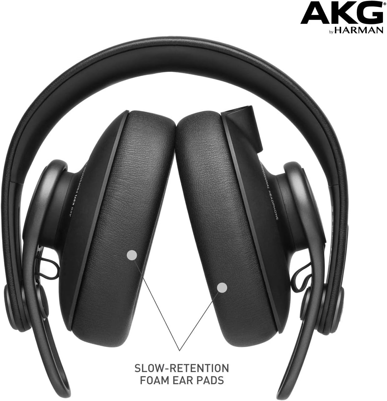 AKG K361 Pro Audio Studio Headphones - Closed-Back Design