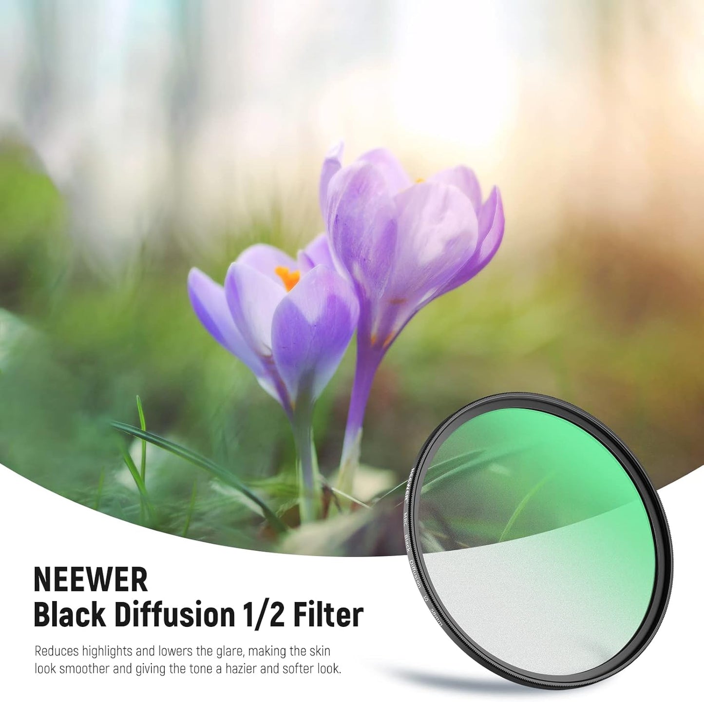 Neewer 10101588 58mm Black Diffusion Cinematic Filter