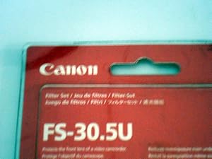 Canon 6738A001 FS30.5U Filter Set ND & Lens Protector
