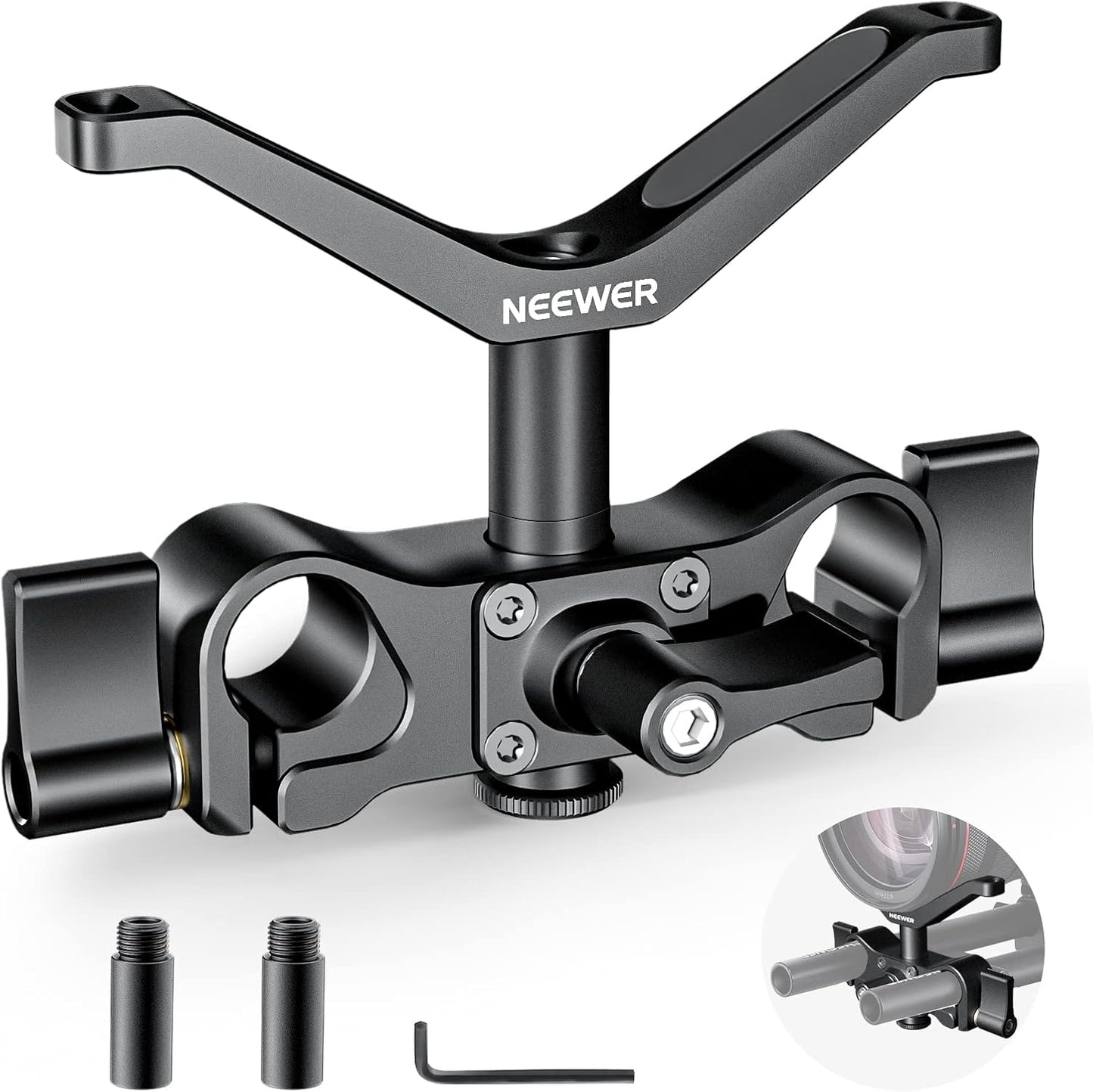 Neewer 10102034 Camera Lens Support 15mm Rod Rail