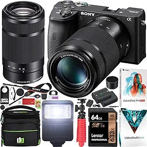 Sony E12SNILCE6600BX2 a6600 Camera SEL55210 Lens Bundle — main product image
