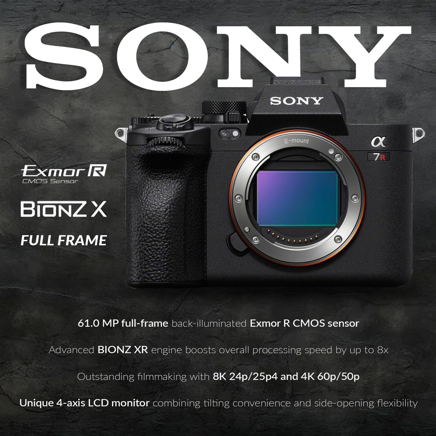 Sony Alpha a7R V 61MP Full Frame Mirrorless Camera Bundle