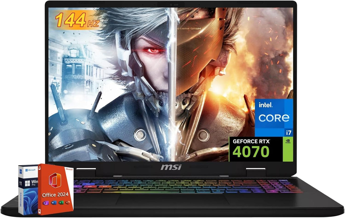 MSI CROSSHAIR1614057 Gaming Laptop RTX 4070 i7-14650HX 32GB 2TB SSD