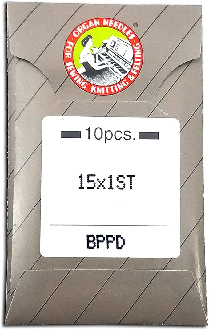 Sharp 10 Organ 15X1ST Titanium Embroidery Needles — main product image