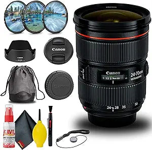 Canon 5175B002 EF 24-70mm f/2.8L II USM Renewed Lens Kit