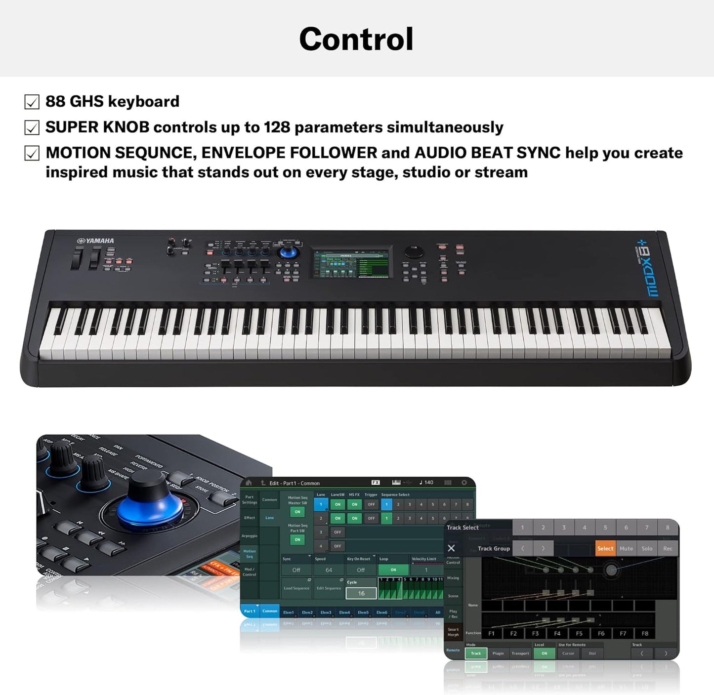 Yamaha MODX8+ 88-Key Synthesizer Workstation - Black