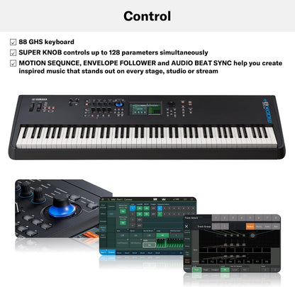 Yamaha MODX8+ 88-Key Synthesizer Workstation - Black