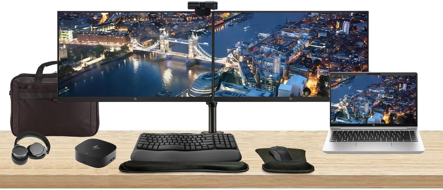 HP 440 G10 ProBook 14" Laptop Bundle w/ Monitors & Dock