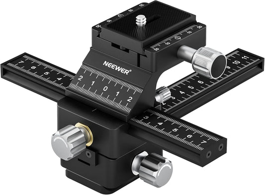 Neewer 10100932 4-Way Macro Focusing Rail Slider