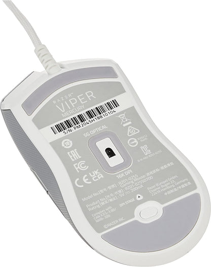 Razer RZ01-02550700 Viper Ultralight Gaming Mouse - Mercury White
