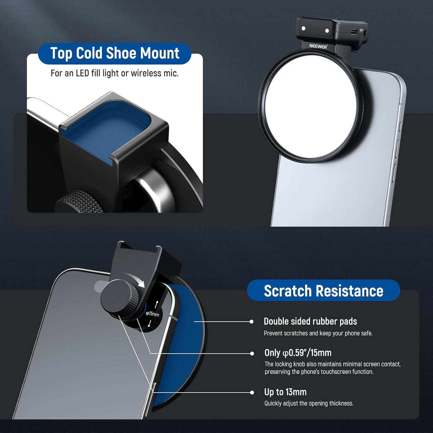 Neewer FL-45 67mm ND Phone Filter Kit