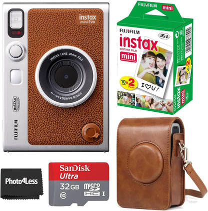 Fujifilm Instax Mini EVO Hybrid Instant Camera Bundle