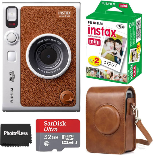 Fujifilm Instax Mini EVO Hybrid Instant Camera Bundle