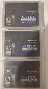 Panasonic MDV60DU3 3 Mini DV Video Tape Cassettes