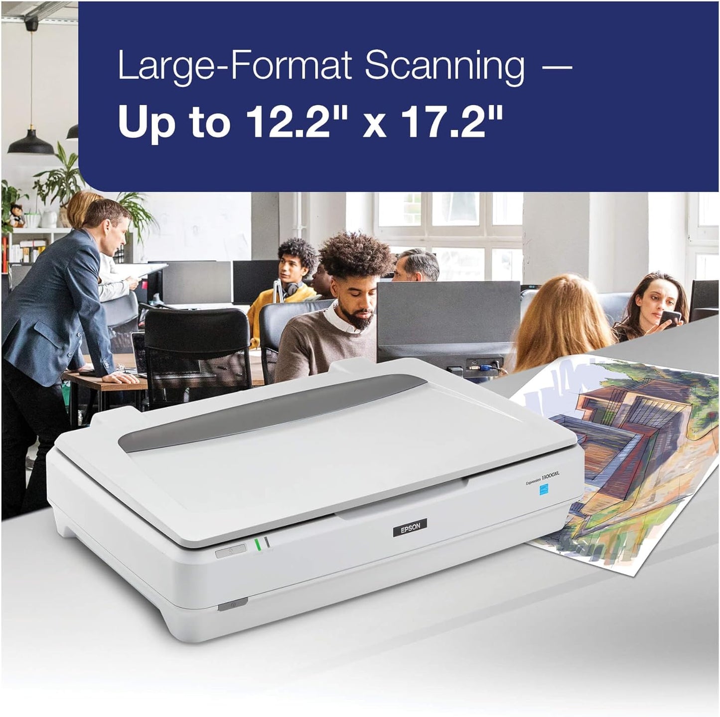 Epson B11B257201 Expression 13000XL Large-Format Flatbed Scanner