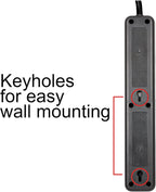 GE 62934 6-Outlet Surge Protector, 10ft Cord, 840 Joules