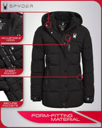 Spyder Conquer Long Length Puffer Jacket Girls 7-16