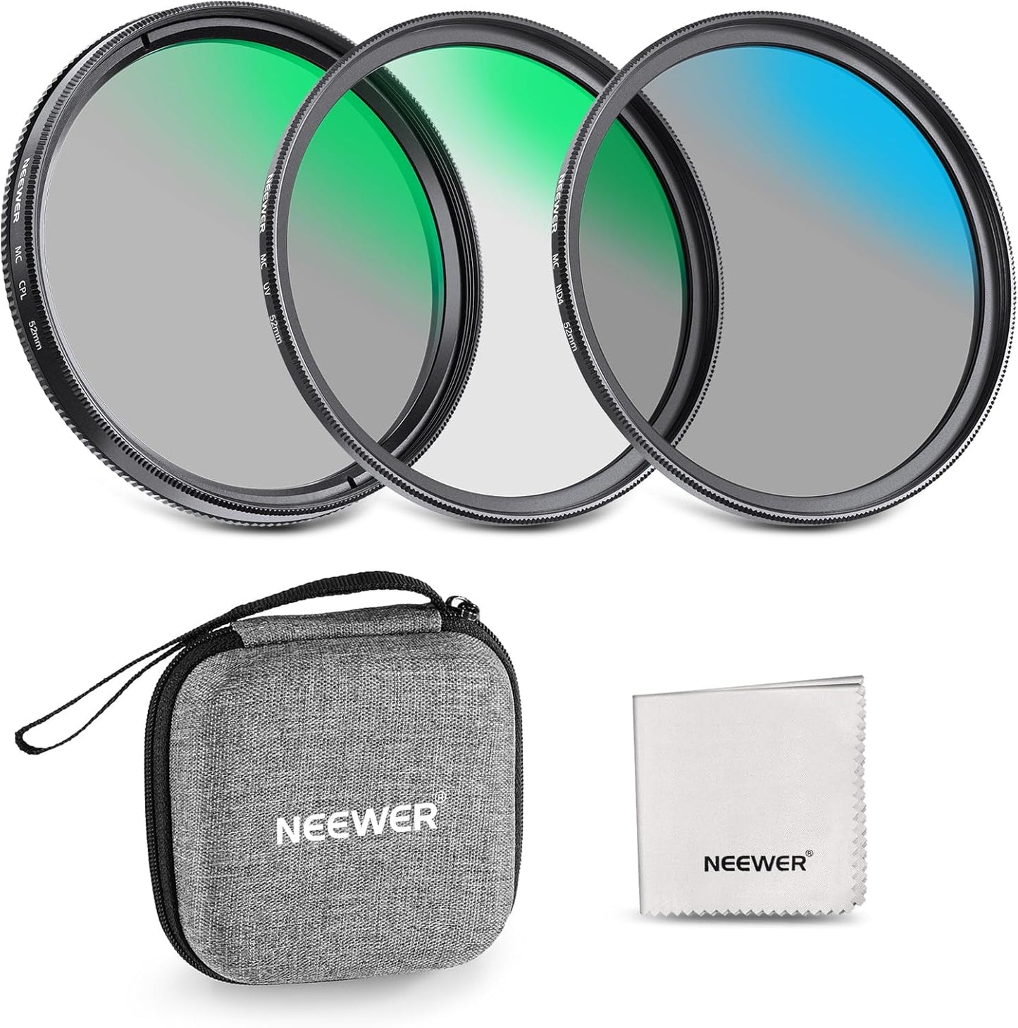 Neewer UV/CPL/ND Lens Filter Kit 52mm Camera