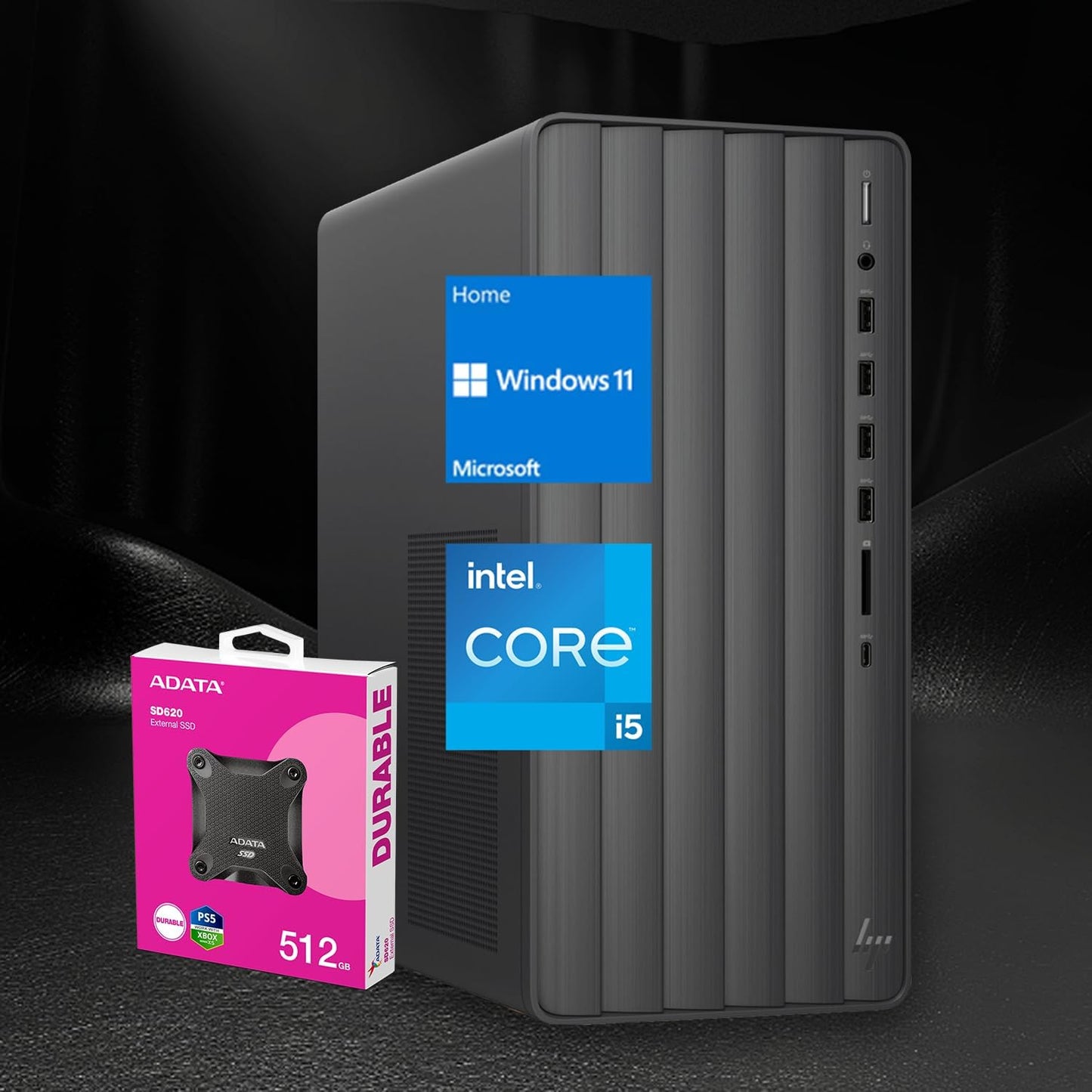 HP TPC-F123-MT Envy i5 Desktop 32GB RAM ADATA SSD