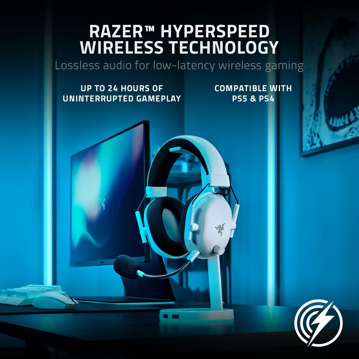 Razer RZ04-03220300-R3U1 BlackShark V2 Pro Wireless Headset White