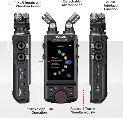 Tascam Portacapture X8 High Resolution Portable Recorder