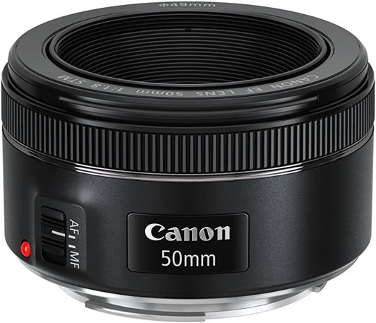 Canon 0570C002 EF 50mm f/1.8 STM Lens - Fast Prime (Renewed)