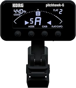 Korg AW3GBK PitchHawk-G Clip-On Guitar/Bass Tuner - Black