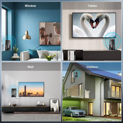 HP TV Antenna Indoor Outdoor 600 Mile Range
