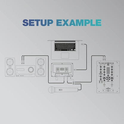 Reloop AMS-TAPE-2 Portable USB Mixtape Recorder