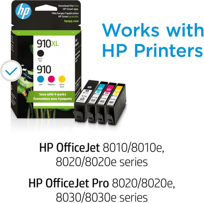 HP 3JB41AN 910/910XL Ink Cartridge 4-Pack