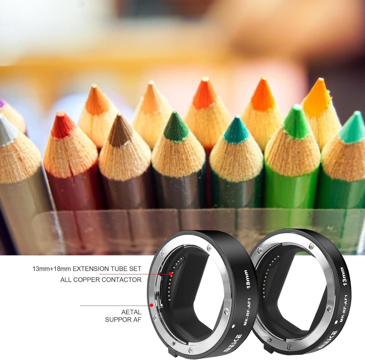 Meike MK-RF-AF1 Macro Extension Tube for Canon EOS-R RF